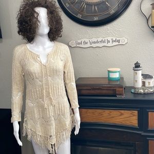 Wrangler Cream Sweater get ready for cool nights at the rodeo!